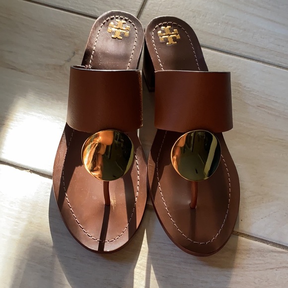 Tory Burch Patos Disk Mid-Heel Sandal - Picture 2 of 4